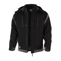 Qualitex Pro Stretch Winter Softshelljacke Schwarz/Grau XS
