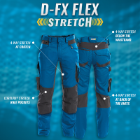 Dassy Dynax Stretch Arbeitshose mit Kniepolstertaschen