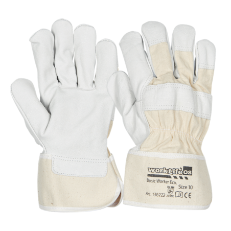OS Worker Eco Rindvollleder-Handschuhe